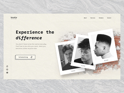 Boukly Barbershop (Concept Design) barber barbershop brazil design minimal minimalist street streetart ui ui design uidesign ux web design webdesig website