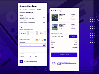 DailyUI #2 - Credit Card Checkout