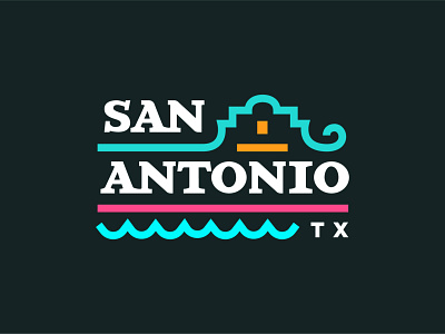 San Antonio Custom Type Treatment Two brand identity branding custom lettering custom typography design illustration san antonio typography