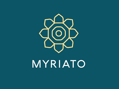 Myriato Logo block chain blockchain brand concept brand design brand identity branding combination mark design lockup logo logo design logodesign