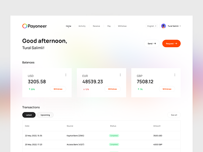 Payoneer Redesign Concept