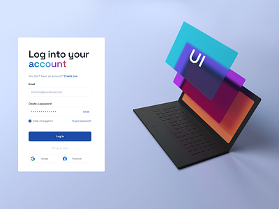 Login page