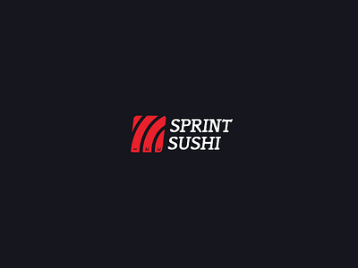 Logo | SPRINT SUSHI branding graphicdesign icon logo salimli vector