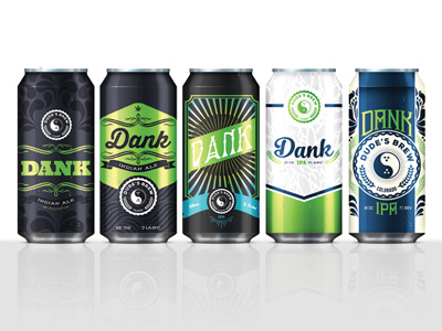 Dank Can Concepts beer brew brewery can design colorado dank denver dude dudes brew ipa package design zenman