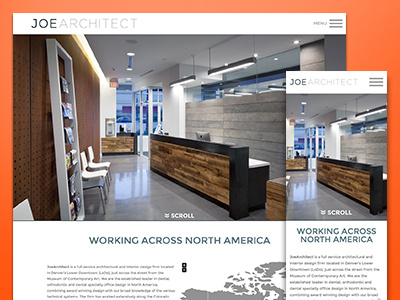 Joe Architect architect awwwards interactive responsive site of the day web web design zenman