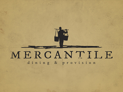 Mercantile Denver branding cafe denver dining grunge logo market mercantile provision restaurant