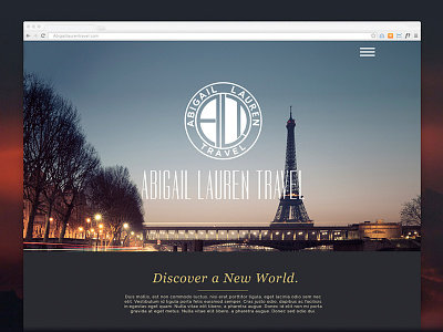 Abigail Lauren Travel design grid layout paris responsive travel web zenman