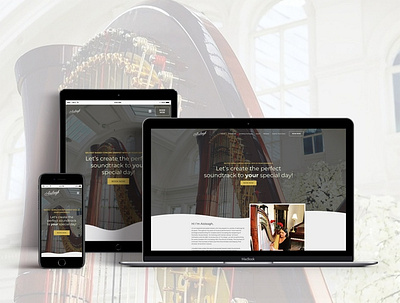 WEBSITE - Aisleagh | Concert Harpist ui ux uxdesign web design website