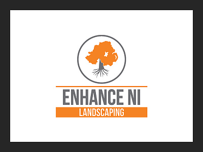 Brand: EnhanceNI brand brandcreation branddesign branding landscaping logo nature tree