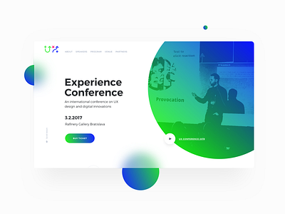 UX Conference Landing Page