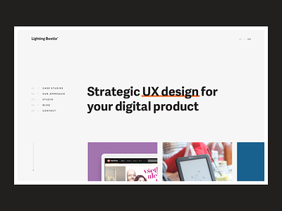 UX Studio Website design minimalism minimalist design typografy ui ux ux studio website