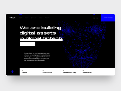 Digital Agency Website Concept agency black design grid design grid layout landing page typography web website