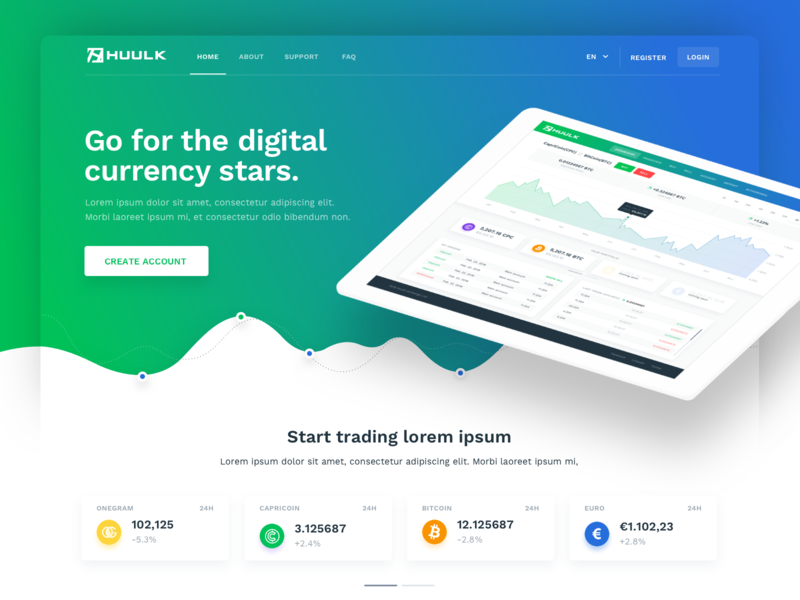 Landing page crypto crypto currency crypto exchange crypto trading gradient gradient background gradient color landing page ui ux website