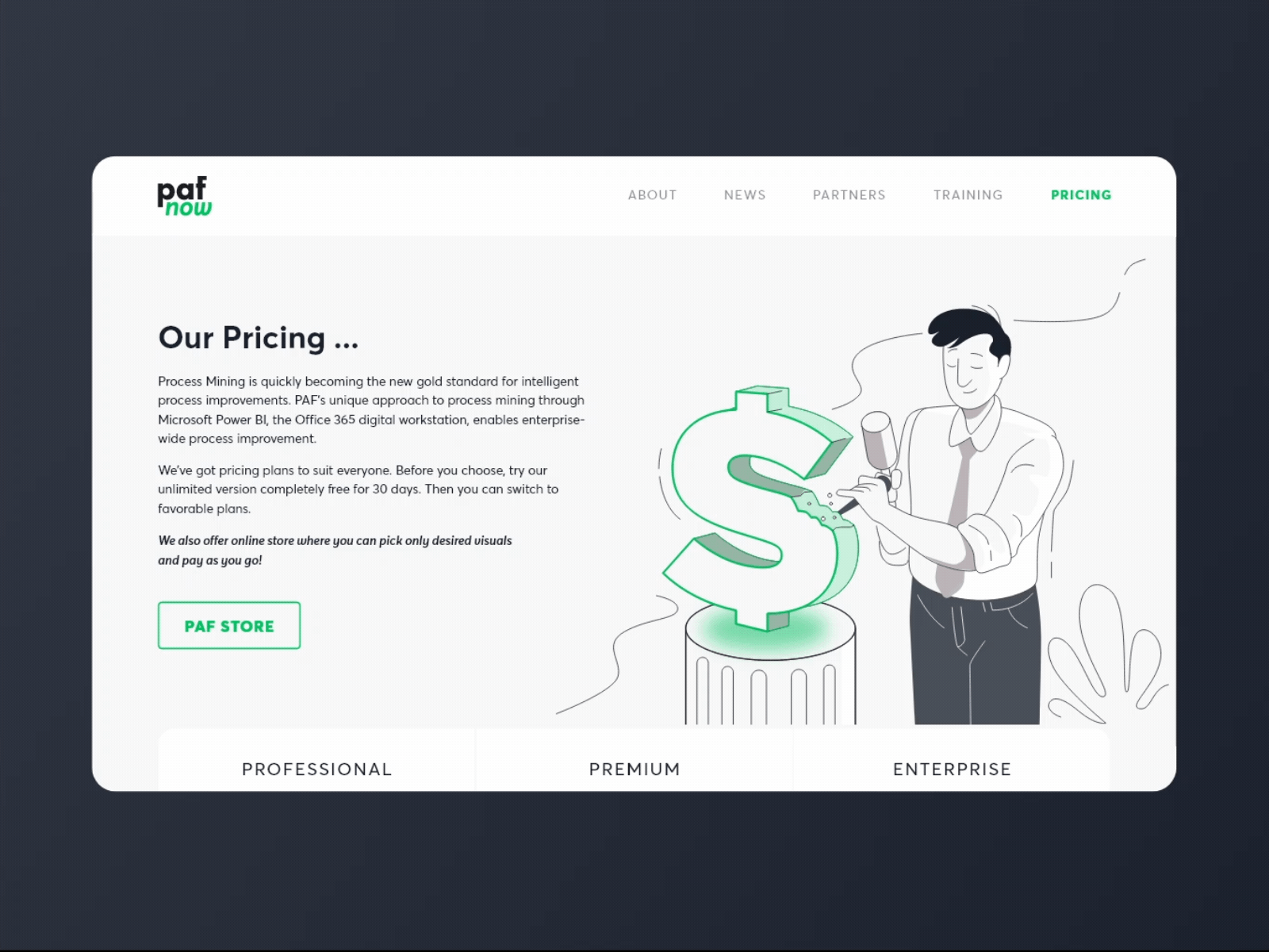 Web Design - Pricing Page animation animation after effects icon illustration pricing page ui ui design ux uxui design web design website