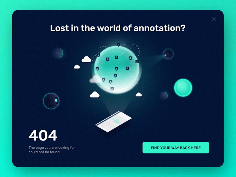 404 page animation after effects