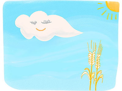 Smiling Clouds clouds comics illustrations poetry smiles