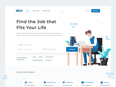 CVHQ - Job Finder Header