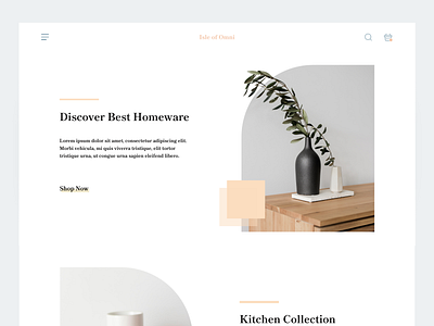 Isle of Omni - Homeware E-commerce Header