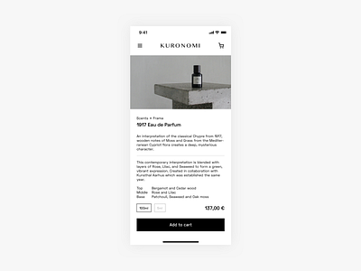 E-Commerce Shop Single Item daily ui minimal mobile shop ui