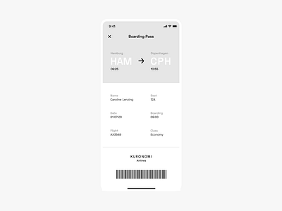 Flight Ticket UI