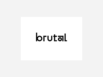 Brutal - Interior- and digital design studio concept branding concept design interior minimal
