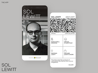 SoL LeWitt APP app mobile app mobile app design mobile design ui ux