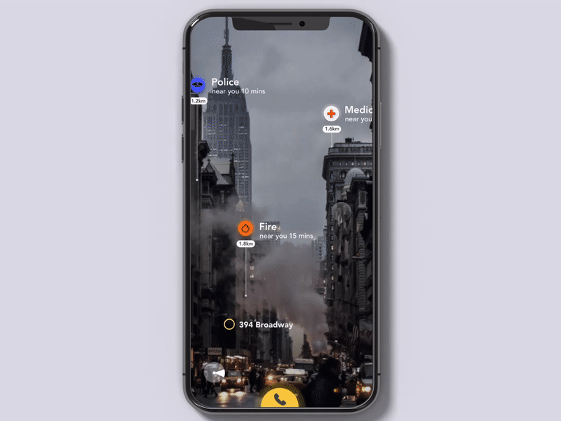 Emergency bot assistant motion after effect app ar chat bot motion animation ui ux