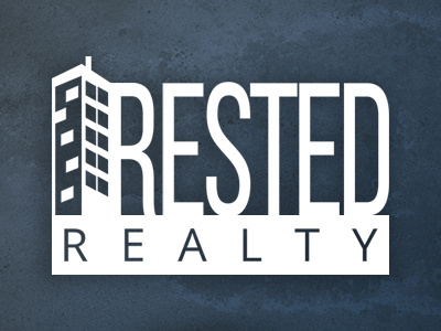 Rested Realty - Logo city logo real estate realty skyscraper