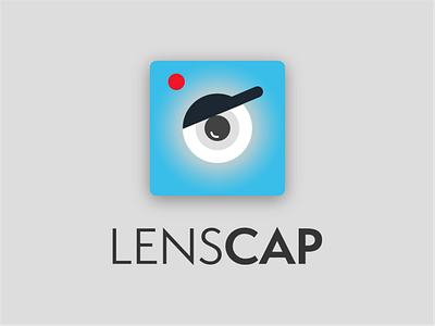 Lens Cap - Camera App Logo camera camera app lens cap photography photography app photography logo