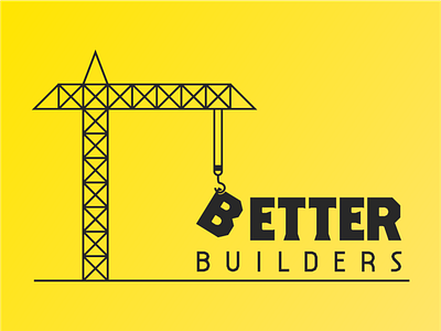 Better Builders Logo building construction construction company construction logo logo logo design