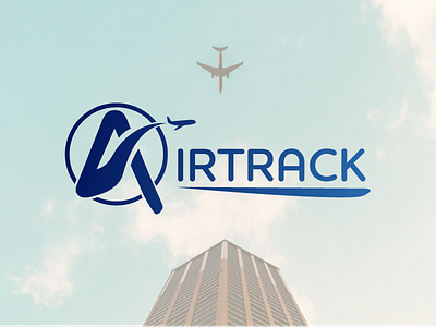 Airtrack - Airline logo airline airline logo airplane airplanes airtrack plane logo