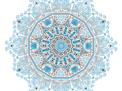 Traditional Mandala art Design design illustration vector