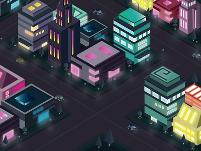 Isometric city life