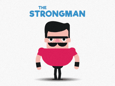 Strongman - Circus Series #1 2d animation character animation character design moho mohopro