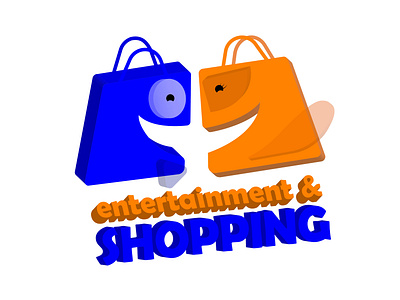 Shopping time entertainment logo shop shopping shopping logo