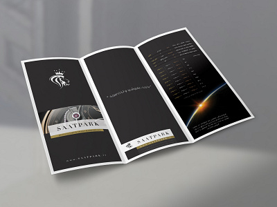 Design a catalog for a luxury watch company brochure catalog luxury watch persian persian font saat three page catalog watch