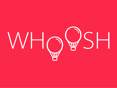 Whoosh branding design logo whoosh