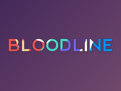 Bloodline adobe after effects ae after effects design logo text typo typography