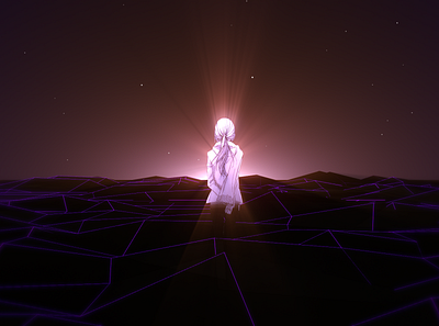 Last dusk adobe after effects ae after effects character dusk ground lights night polygons sky wireframes