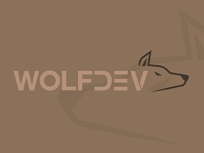 Wolfdev branding design flat illustration logo typo typography vector wolf wolf logo