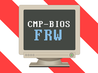 CMP-Bios FRW adobe illustrator computer design dos flat design illustrator retro vector