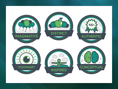 Agency Adventure Badges agency badges branding green icons illustration illustrator