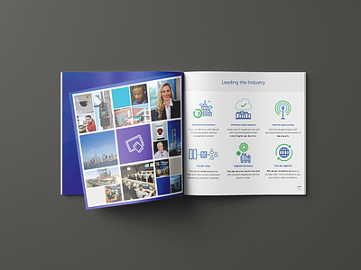 Product Guide Booklet - Dice Corporation alarm badges book booklet branding icons illustrator indesign monitoring photography print product guide rebrand security