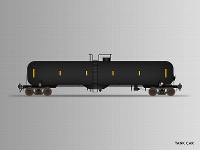 Tank Car adobe adobe illustrator adobe illustrator cc design freight freight car illustrator rail railcar railroad railyard tank car tanker train train track trains