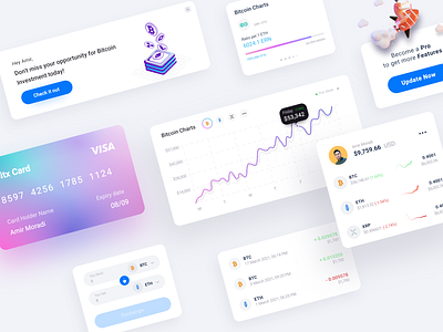 Crypto Dashboard Component Design