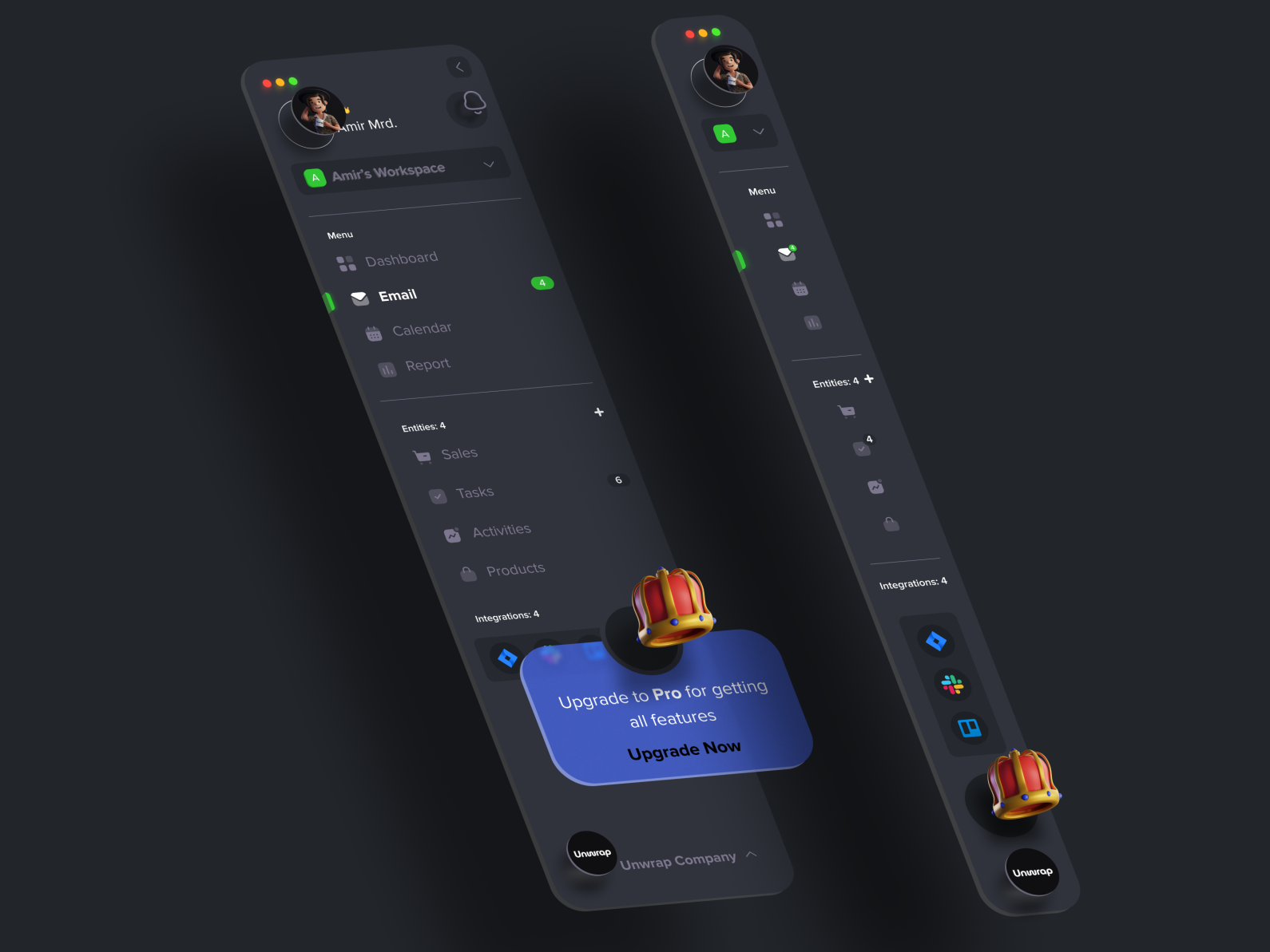 Sidebar Navigation by Amir Moradi on Dribbble
