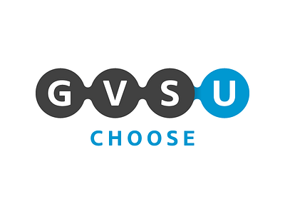 GVSU Choose Logo circles logo type typography