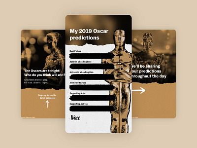 Oscars Predictions Instagram Story academy awards illustration instagram instagram story oscars
