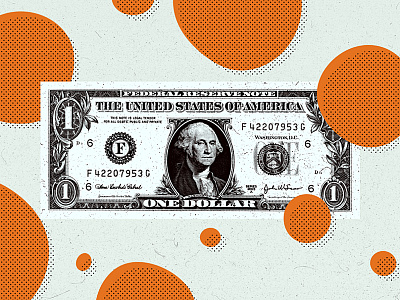How to be Frugal collage editorial editorial art editorial design halftone illustration money orange