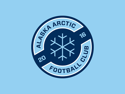 Alaska Arctic FC Crest arctic badge branding crest design fc football club logo modern snow soccer sports